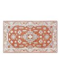 TOWN & COUNTRY LUXE Livie Forever Vintage Everwash® Washable Multi-Use Decorative Rug, Kitchen Rug, Rust/Ivory, 24"x40"