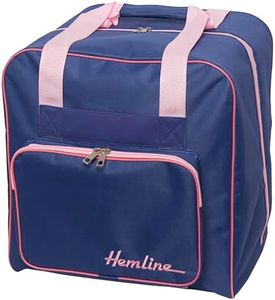 Hemline Premium Overlocker Storage Bag - Blue/Pink