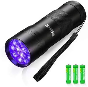 Beike UV Flashlight Black Light, Powerful Small Blacklight Flashlight UV Light, 12 LED Mini Black Light Flashlight, Pet Urine Detector Light for Pet Urine Detection (Dog Cat), Scorpion, Resin Curing