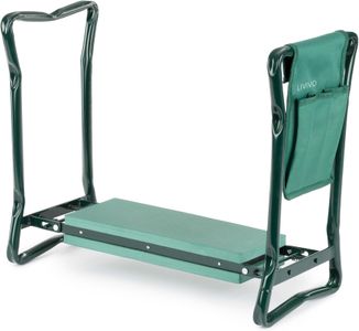 LIVIVO Folding Garden Kneeler Seat – Portable Outdoor Bench