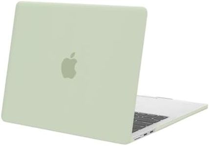 MOSISO Compatible with MacBook Air 13 inch Case 2024 2023 2022 Release M3 A3113 M2 A2681 with Touch ID, Protective Plastic Hard Shell Cover Compatible with MacBook Air 13.6 inch Case, Sage Green