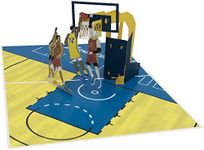 Sweetpopup® Basketball 3D Pop Up Card - Handmade, Metallic Paper, Notecard incl. - Basketball 027