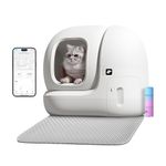 PETKIT Extra Large Self Cleaning Smart Cat Litter Box with Mat for Multi Cats, Automatic , xSecure Integrated Safety Protection/APP Control, 76L