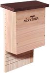 MIXXIDEA Bat House Bat Box Double Chamber Outdoor House Nursery Bat Shelter Habitat Big bat Box Handcrafted from Cedar Wood - Easy for Bats to Land and Roost - Weather Resistant & Ready to Install