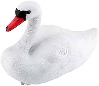 QANYEGN White Swan Garden Decorations, White Swan Decorations for Hting Baits, Plastic Swans for Garden Pond Pools