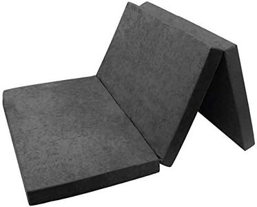 FORTISLINE Klappmatratze 120x195x8 cm - 3-teilige Faltmatratze H2, Gästematratze und Reisematratze mit waschbarem Bezug, Oeko-TEX Standard 100, handgefertigt in der EU, für Gäste und Camping