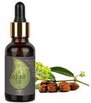 All Naturals - Jojoba Oil for Skin and Hair (30ml) | Pure & Undiluted | Balancing Oily Skin | Natural Makeup Remover | Hair Vitalizer | Natural Lip Balm | Nail Extension | Cold Pressed Oil