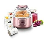 QukAn 1.6L Automatic Yogurt Maker-Electronic Stainless Steel Liner Yogurt Maker Large Capacity Safe and Environmentally Friendly