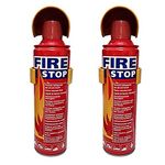 Safe Pro Fire Stop Car&Home Fire Extinguisher (Pack Of 2),Aerosol