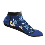 Seavenger SeaSnugs | Low Beach Socks for Sand Volleyball, Soccer, Snorkeling & Watersports (Dark Floral, Medium), Dark Floral, Medium