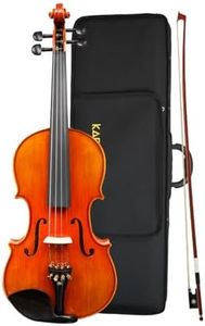 Kadence Solid spruce wood Violin with Flaming Tone Back Finish and Carry Case