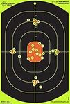 50 Pack - 12"x18" Bullseye Splatterburst Target - Instantly See Your Shots Burst Bright Florescent Yellow Upon Impact!