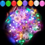 Aogist 50pcs 10-Colors Mini Lights,Long Standby Time Waterproof LED Balloon Light,Battery Powered,Ball Lamp for Balloon Paper Lantern Birthday Party Christmas Halloween