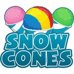 Snow Cones 16" Concession Decal Sign cart Trailer Stand Sticker Equipment