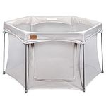 Venture All Stars Joy Baby Playpen - Pop Up Compact Play Pen - 360 Degree Viewing - Fitted Floor Mat - Foldable & Portable