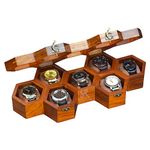 Royal Craft Expertise Watch Box Organizer For Men And Women,Wooden Watch Box,Watch Case Box For Men,Honeycomb 5 Slots Watch Box With Build With SolidIndian Rosewood,Organizer Box Display Case(7 Slot)