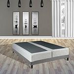 Spinal Solution Wood Split Traditional Box Spring/Foundation for Mattress Set, Fabric, Beige, Full