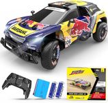 AEROQUEST RC Car, 1:16 Scale Peugeot 3008 Red Bull Officially Licensed Fast RC Cars 15 Km/h, 2.4Ghz Off-Road Remote Control Truck with Batteries, Racing Car for Kid and Adult