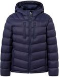 Wantdo Men's Hooded Winter Jacket Warm Hooded Puffy Down Jacket (Navy 2X-Large)