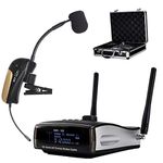 Nady Satellite SMHTA-100 | 100-Channel True Diversity Wireless Instrument System for Horns, Woodwinds - Portable AA Batteries Operation - Includes Metal Carrying case.