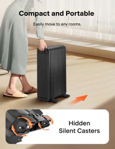 PELONIS Phoenix Oil Radiator Heater – 13 Fin Electric Portable