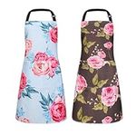 XLSXEXCL 2 Pack Floral Apron for Wo