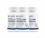 Trexgenics CEYLON TRUE CINNAMON 600 mg Diabetic Care, Sugar Level Support VEGAN & NON-GMO (60 Veg. Capsules) (Pack of 3)