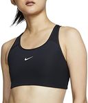 Nike Women's Med Pad Bra Sports Bra Black/(White)