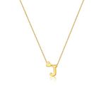 JECOMY Dainty Initial Necklaces for Women 14K Gold Plated Heart Letter Necklace Personalized Initial Heart Pendant Necklace J Necklace Tiny Letter Name Necklaces Christmas Gift for Girls