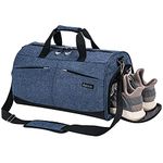 Kuston Sports Gym Bag with Shoes Compartment &Wet Pocket Gym Duffel Bag Overnight Bag for Men and Women