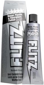 Flitz Metal Polish Paste - 5.29oz USA-Made Polish for Solid Chrome, Stainless Steel, & Aluminum - Non-Abrasive for Light Oxidation - Requires Manual Buffing - Not for Plated/Coated Surfaces (1 Pack)