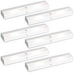 Brilliant Evolution Wireless LED Stair Lights 6 Pack | LED Motion Sensor Light | Closet Light| Battery Operated Light | Stick On Lights | Motion Activated Indoor Step Lights | Motion Night Light