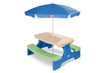 Little Tikes Easy Store Picnic Table with Umbrella 42.00''L x 38.00''W x 19.75''H
