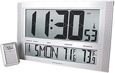 Control 1087 Traceable Giant-Digits Radio Atomic Clock with Ambient/Remote Temperature