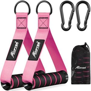 HPYGN Gym Equipment, Gym Exercise Handles, Cable Attachments for Gym, Replacement Handle Attachments for Cable Machine Pulleys, Resistance Band and Strength Trainer, Pull Down Workout Accessories
