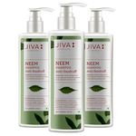 Jiva Neem Shampoo 200ml | 100% Pure & Natural | Removes Impurities, Nourishes Hair, And Prevents Dandruff | Antifungal & Antibacterial | Pacifies Pitta & Kapha Doshas (Pack Of 3)