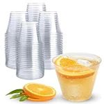 250 Clear Plastic Cups | 9 oz Plastic Cups | Clear Disposable Cups | PET Clear Cups | Plastic Water Cups | Plastic Wine Glass | Clear Plastic Party Cups