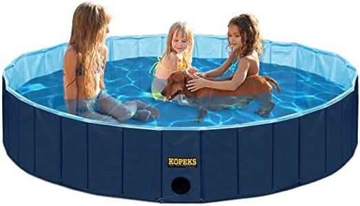 Outdoor Swimming Pool Bathing Tub - Portable Foldable - Ideal for Pets - XL 63" x 12"