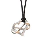 Infinity Heart Pendant, Poly Infinity Heart, Poly Jewelry, Handmade in Fine Pewter, by William Sturt