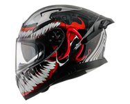 Axor Apex Marvel Venom Motorbike Helmet Black Red-M