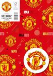 Manchester United Wrapping Paper 2 Sheet 2 Tags, Man United Gift Wrap