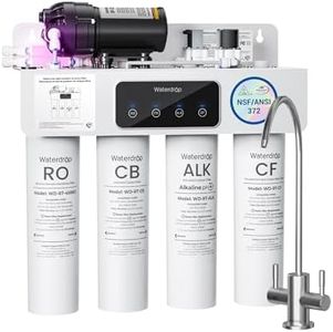 [Dual Flow] Waterdrop WD-T4-A Alkaline pH+ Reverse Osmosis Water Filter, NSF/ANSI 372 Certified, 10-Stage, 450GPD Tankless Undersink RO Filtration System, 2:1 Pure to Drain, BPA Free, Plug-in required