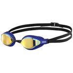 Arena Unisex Airspeed Mirror Racing Goggles,YELLOW COPPER-BLUE