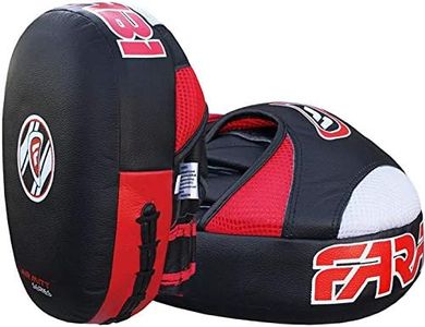 Farabi Sports Focus Pads Air Hand Mitts Muay Thai Kick Boxing Punching Pad (Black/Red)