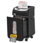 VidaTeco Micro-Cut Paper Shredder Heavy Duty, 60-Minute 18-Sheet Shreds Paper/Card/Staple/Clip Paper Shredding Machine for Home Office Use, Security Level P-4 Jam Proof System 30L Basket & Wheels
