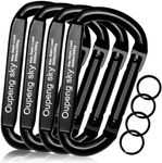 Carabiner Clip, 4 Pack, 855lbs，3" H