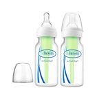 Dr. Brown's Options Narrow Neck Baby Bottle (120 Ml, Pack of 2, White)