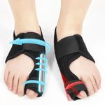 Kecartu Bunion Correctors for Women & Men, Adjustable Orthopedic Bunion Splint, Big Toe Spacers for Hallux Valgus, Hammer Toe Separators for Bunion Pain Relief - Day & Night Support, 2pcs, Black