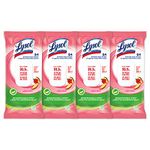 Lysol Disinfecting Wipes Flatpack, Mango Hibiscus, Biodegradable Wipes, Kills 99.9% of Viruses & Bacteria, Bulk Pack of 4, 336 count (4 x 84 count)