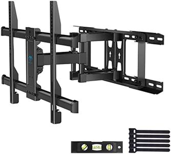 TV Wall Mount Full Motion Fits 16, 18, 24 Inches Wood Studs, Articulating Swivel TV Mount for Most 37-70 Inch LED, LCD, OLED, Flat Screen, Plasma TVs up to 132 lbs, VESA 600x400mm by PERLESMITH